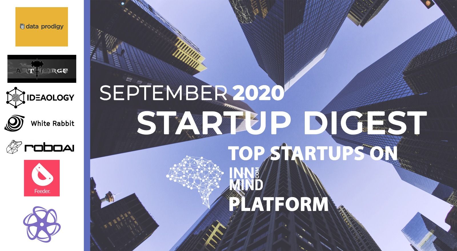 September 2020 Startup Digest: Top Startups on InnMind Platform