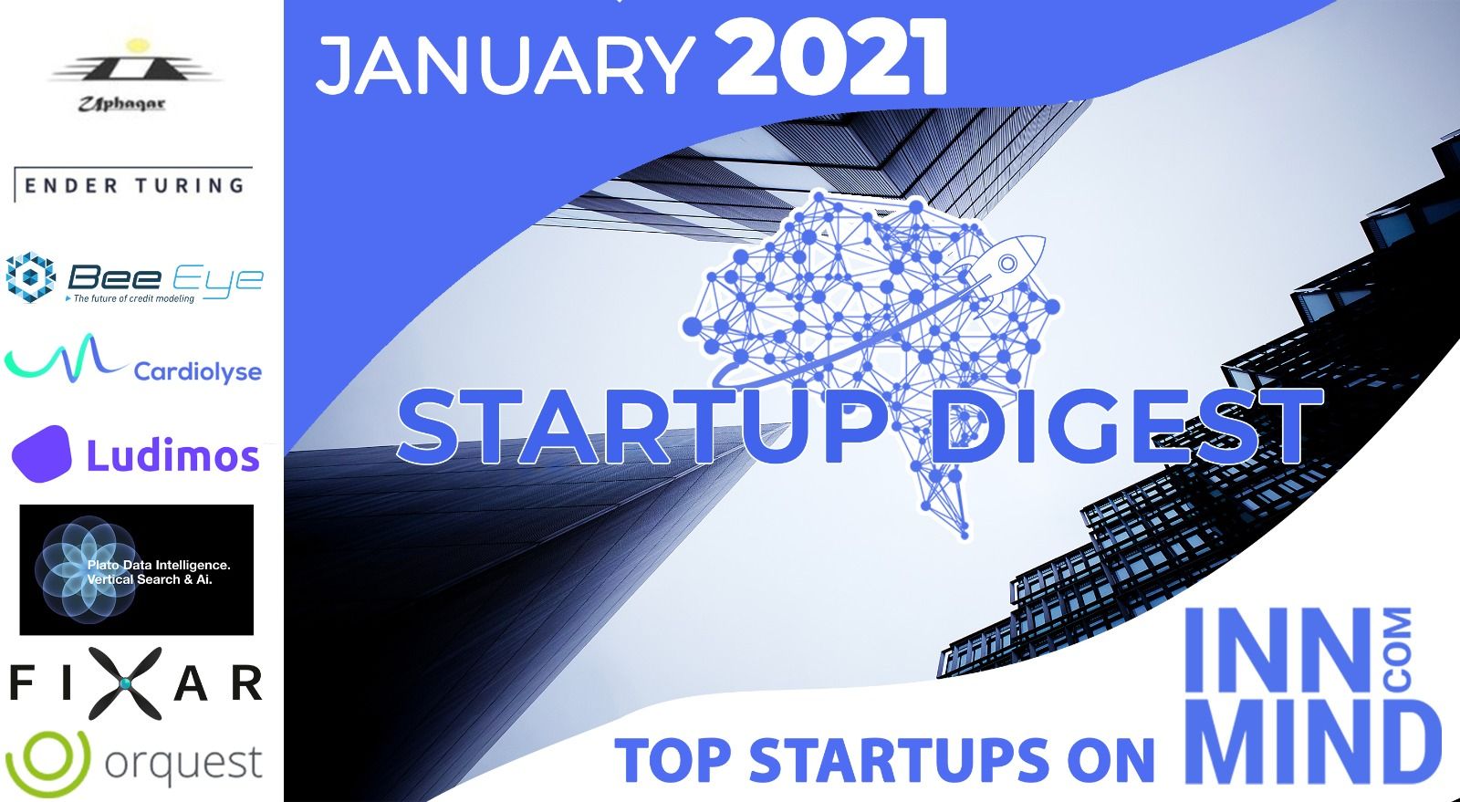 January 2021 Startup Digest: Top Startups on InnMind Platform