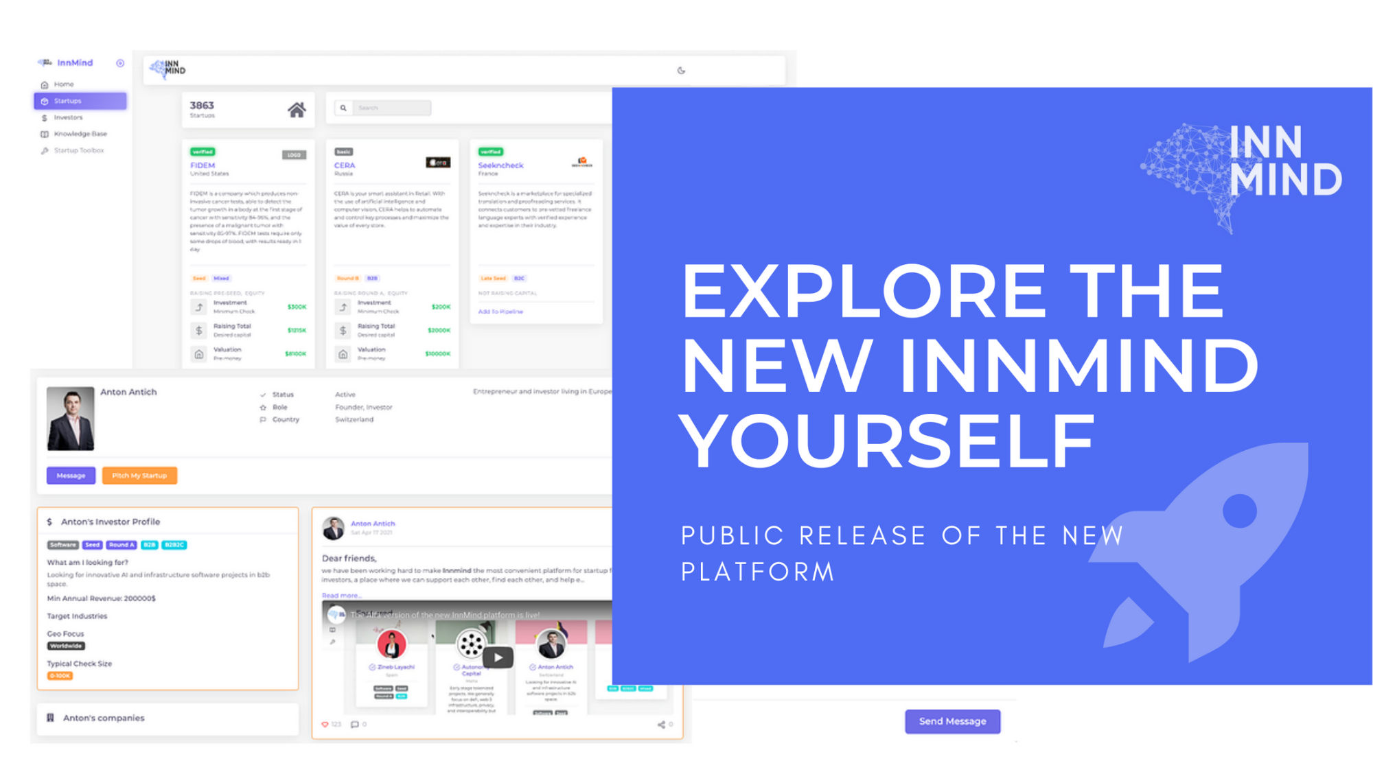 InnMind 2.0 Is Live: the ReNewed Platform for better deal-flow between VCs and startups!