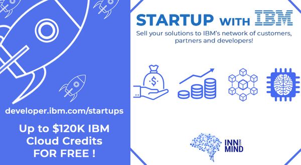 Startup with IBM: InnMind together with IBM grants Free IBM Cloud Credits for tech startups